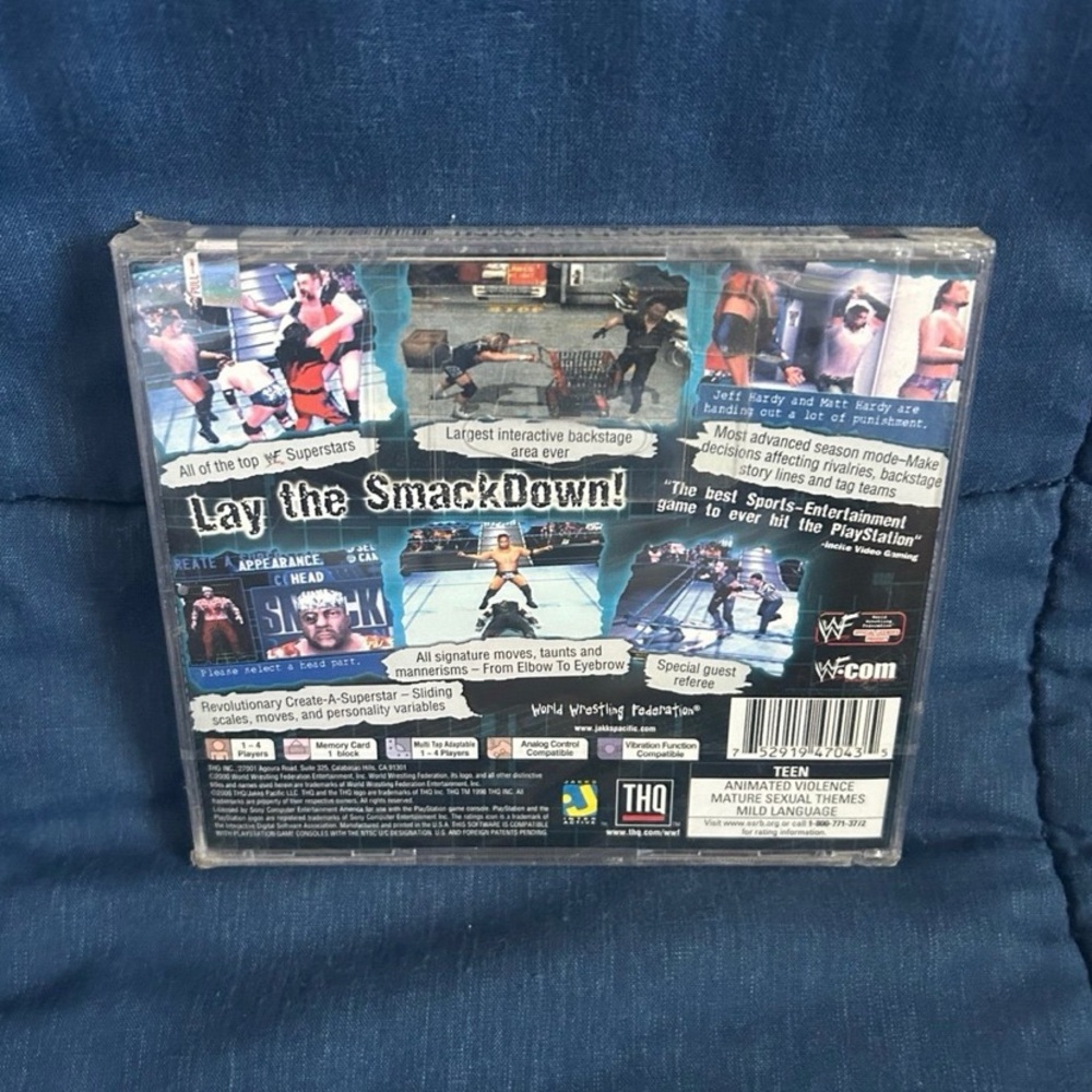 WWF SmackDown (Sony PlayStation 1, 2000) - SEALED - Picture 8 of 10